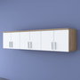 Hanah Home EA114 - 2720 Estantería de Pared Nogal y Blanco 180 cm